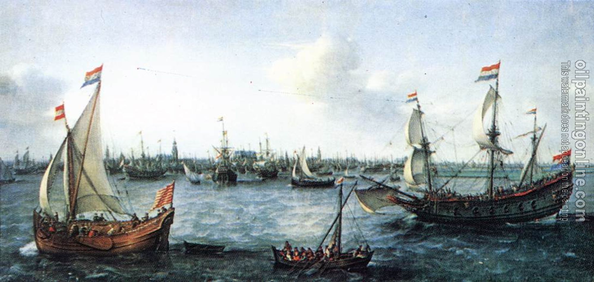 Vroom, Hendrick Cornelisz - The Harbour in Amsterdam